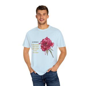 Custom T-shirt Customized Photo Text Unisex Garment-Dyed T-shirt, Variaty Color